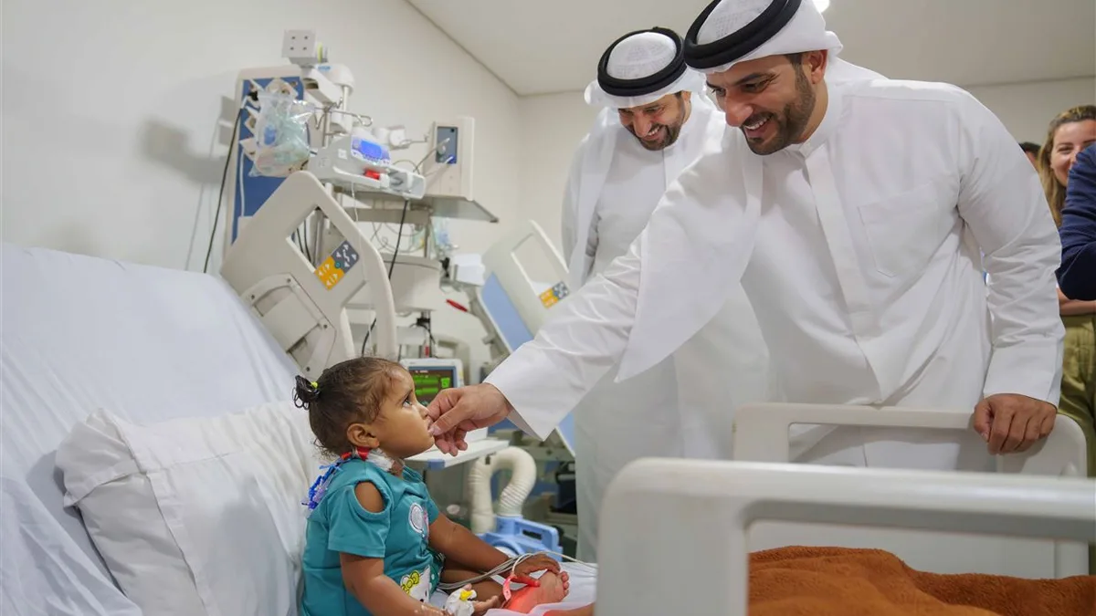 HH Sheikh Sultan bin Ahmed Al Qasimi launches the "Little Hearts" campaign to support heart surgeries in Aswan, Egypt, showcasing Sharjah's care.