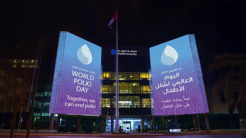 Abu Dhabi lights up in support of World Polio Day 2024